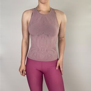 LULULEMON ATHLETICA Reveal Tank Zen Expression Mesh Seamless Racerback Stretchy‎